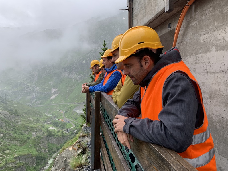 CEO-Club auf der Exkursion zur Baustelle der neuen Staumauer an der Grimsel