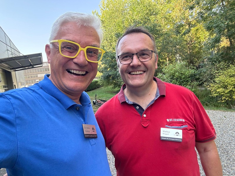 Heiko Visarius mit Markus Binggeli am Sommerevent 2026 des CEO-Club, KMU-Netzwerk-Schweiz